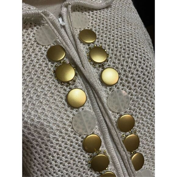 Just B Sparkly, Hooded, Cardigan Sweater Size Small - Picture 2 of 4